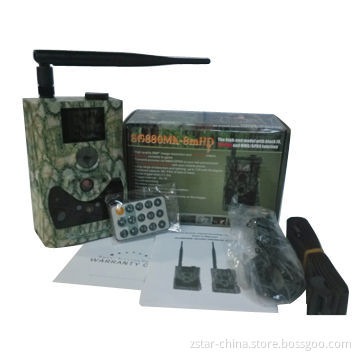 SG880MK-8MHD 8MP MMS/GPRS hunting camera with 940nm black LED, trigger time 1s, external antenna